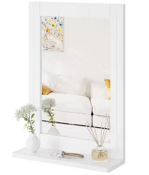 Rechthoekige Wandspiegel met Plank – Moderne Badkamerspiegel 40 × 55 cm