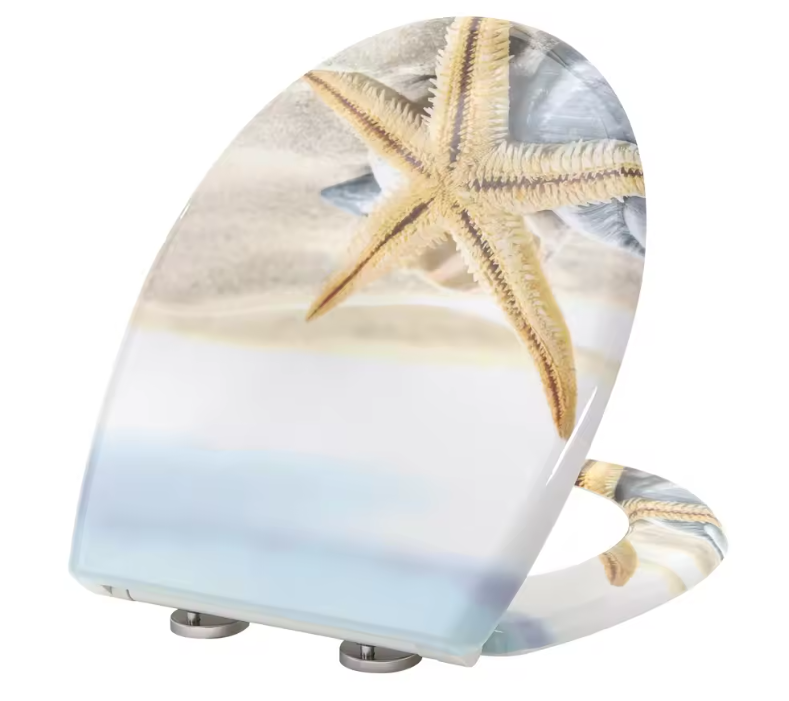 Ovaal Toiletdeksel Duroplast met Soft-Close, Antibacterieel en Snelsluiting