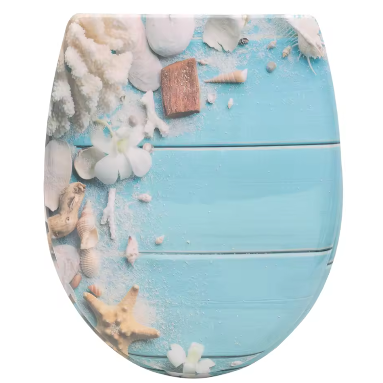 Ovaal Toiletdeksel Duroplast met Soft-Close, Antibacterieel en Snelsluiting