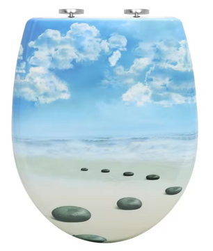 Ovaal Toiletdeksel Duroplast met Soft-Close, Antibacterieel en Snelsluiting