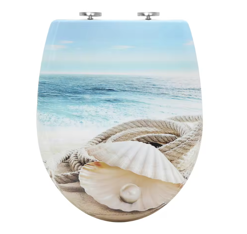 Ovaal Toiletdeksel Duroplast met Soft-Close, Antibacterieel en Snelsluiting