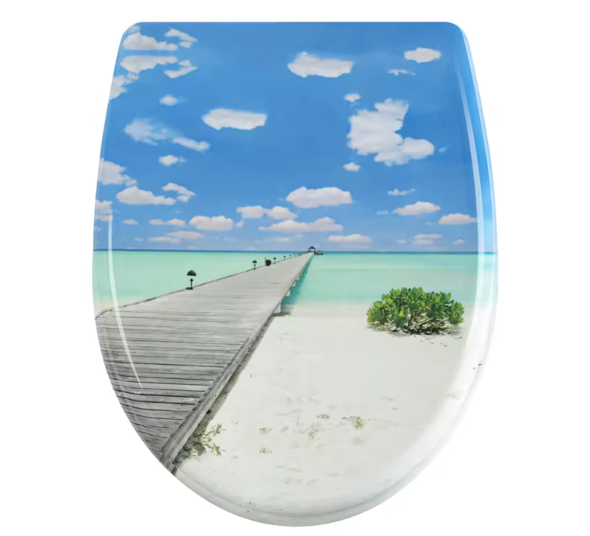 Ovaal Toiletdeksel Duroplast met Soft-Close, Antibacterieel en Snelsluiting