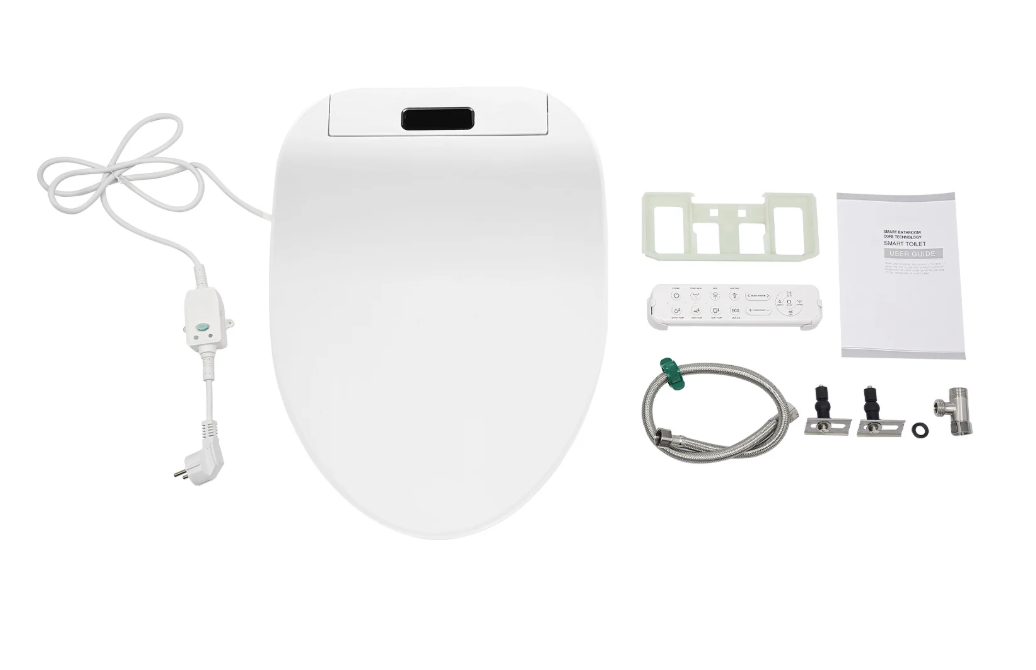 Slimme Bidettoiletbril met Afstandsbediening, Verwarmde Zitting en LED-licht