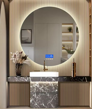 Slimme LED Badkamerspiegel met Temperatuurweergave en Ontwaseming