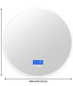 Slimme LED Badkamerspiegel met Temperatuurweergave en Ontwaseming