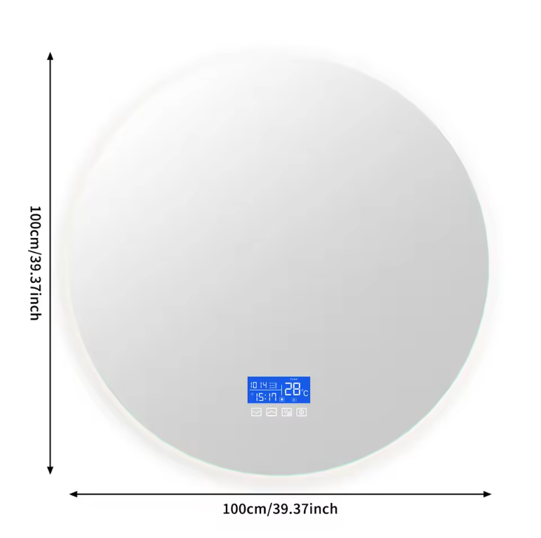 Slimme LED Badkamerspiegel met Temperatuurweergave en Ontwaseming