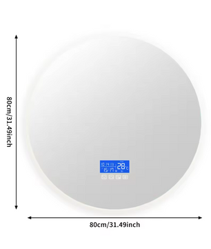 Slimme LED Badkamerspiegel met Temperatuurweergave en Ontwaseming