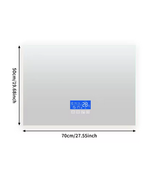 Slimme LED Badkamerspiegel met Temperatuurweergave en Ontwaseming