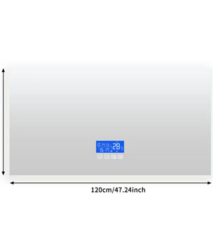 Slimme LED Badkamerspiegel met Temperatuurweergave en Ontwaseming