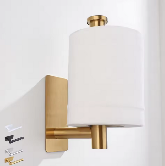 Zelfklevende Papierhouder van RVS – Wandmontage zonder Boren voor Keuken, Badkamer en Toilet