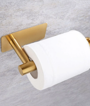 Zelfklevende Papierhouder van RVS – Wandmontage zonder Boren voor Keuken, Badkamer en Toilet