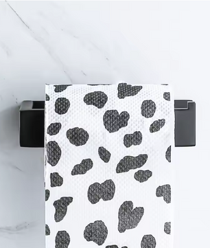 Zelfklevende Toiletpapierhouder van RVS – Mat Zwart, Vierkant