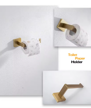 Toiletpapierhouder van RVS met Opbergrek – Wandhouder voor Badkamer en Keuken