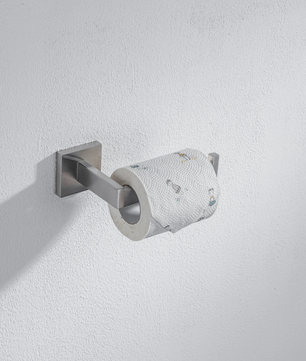 Toiletpapierhouder van RVS met Opbergrek – Wandhouder voor Badkamer en Keuken