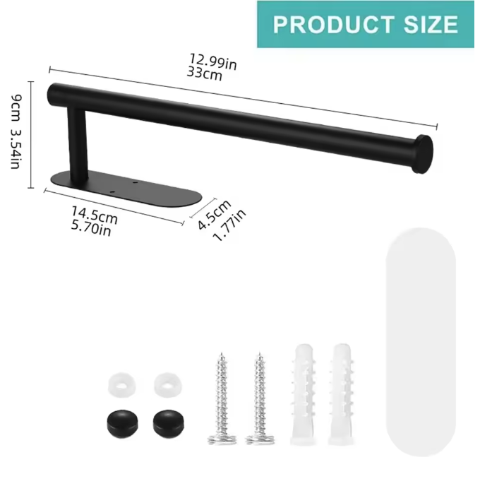 Zelfklevende Toiletpapierhouder van RVS – Waterbestendig en Zonder Boren