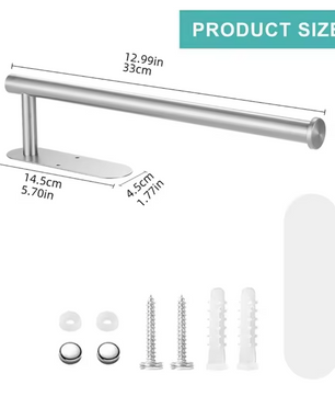 Zelfklevende Toiletpapierhouder van RVS – Waterbestendig en Zonder Boren