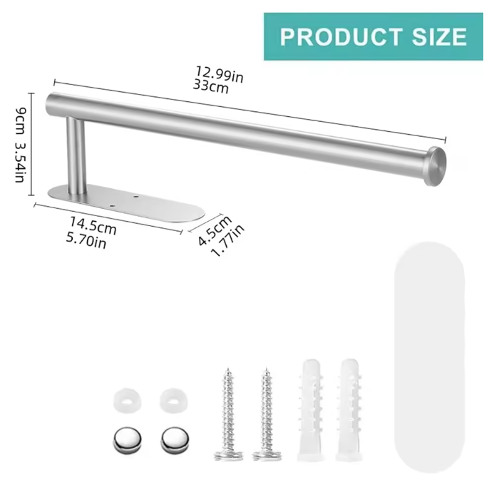 Zelfklevende Toiletpapierhouder van RVS – Waterbestendig en Zonder Boren