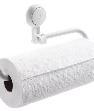 Keukenrolhouder met Zuignap – Zonder Boren, Herbruikbaar en Ruimtebesparend