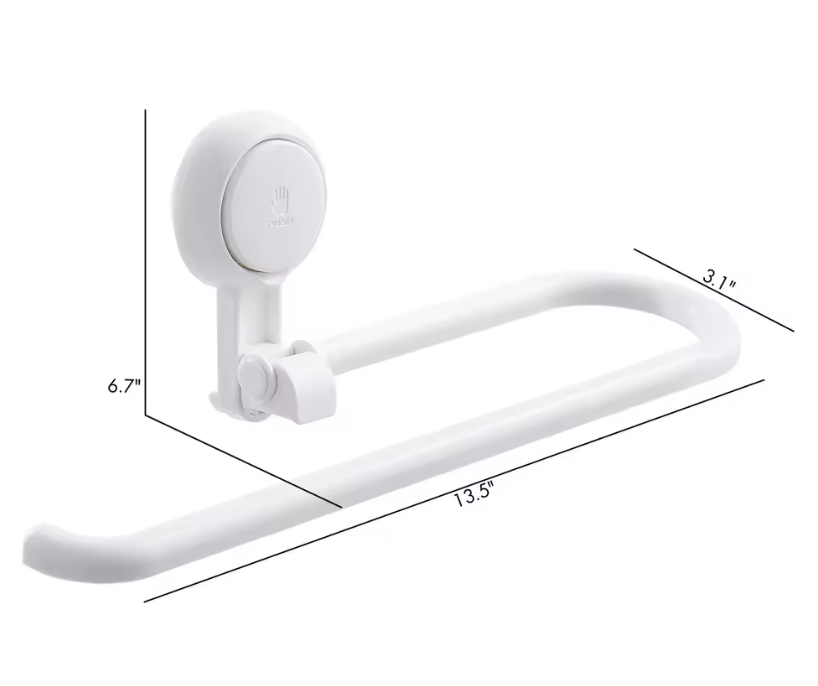 Keukenrolhouder met Zuignap – Zonder Boren, Herbruikbaar en Ruimtebesparend