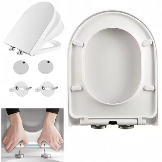 D-Vorm Toiletzitting met Soft Close – Antibacterieel en Afneembaar