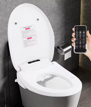 Slimme Elektrische Toiletzitting met Bidet – Verwarmd, 1300W en Afstandsbediening