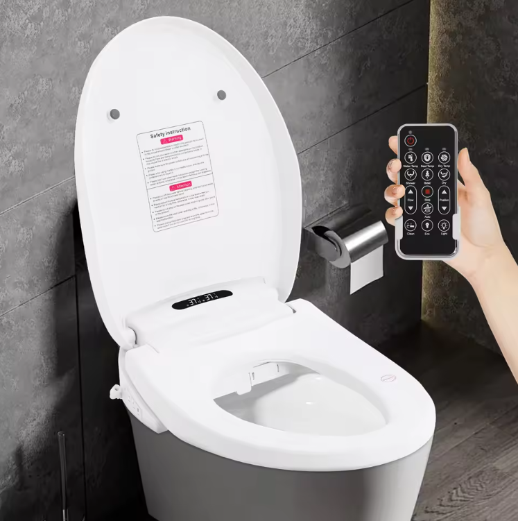 Slimme Elektrische Toiletzitting met Bidet – Verwarmd, 1300W en Afstandsbediening