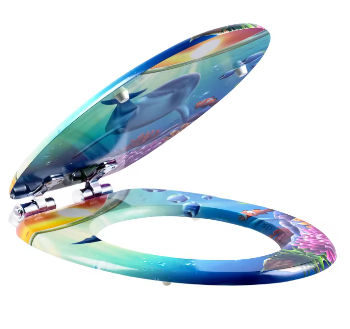 Antibacteriële Toiletzitting met Soft-Close en Quick Release Mechanisme