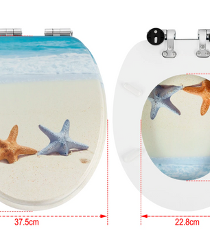 Antibacteriële Toiletzitting met Soft-Close en Quick Release Mechanisme