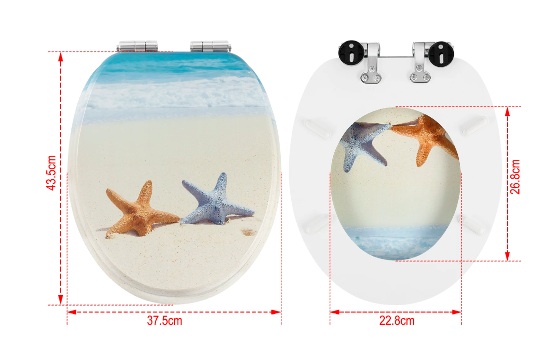 Antibacteriële Toiletzitting met Soft-Close en Quick Release Mechanisme