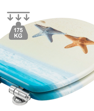 Antibacteriële Toiletzitting met Soft-Close en Quick Release Mechanisme