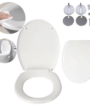 D-Vorm Soft Close Toiletzitting – Antimicrobieel en Quick Release