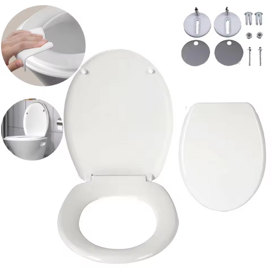 D-Vorm Soft Close Toiletzitting – Antimicrobieel en Quick Release