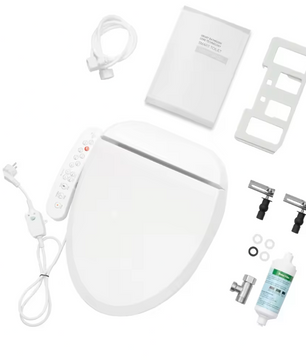 Verwarmde Toiletzitting met Bidetfunctie en Douchefunctie, 32-48°C