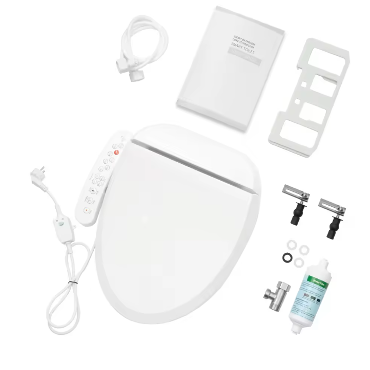 Verwarmde Toiletzitting met Bidetfunctie en Douchefunctie, 32-48°C