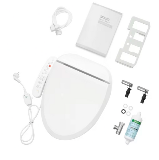 Verwarmde Toiletzitting met Bidetfunctie en Douchefunctie, 32-48°C