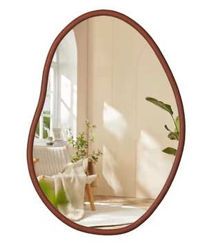 Onregelmatige Houten Decor Spiegel met Ingelijst Frame voor Woonkamer en Slaapkamer