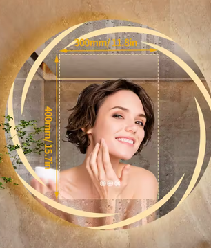 Anti-Fog LED Badkamerspiegel met 3 Kleuren Licht en Backlit, Muur Gemonteerd