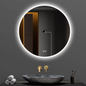 Moderne Ronde LED Spiegel 80 cm – Antikondens, Verstelbare Verlichting voor Badkamer of Slaapkamer