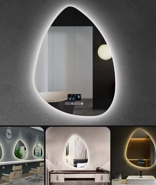 Badkamerspiegel met Verlichting en Anticondens – Slim Design 45×60 cm