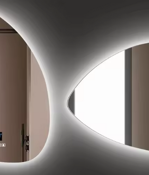 Badkamerspiegel met Verlichting en Anticondens – Slim Design 45×60 cm