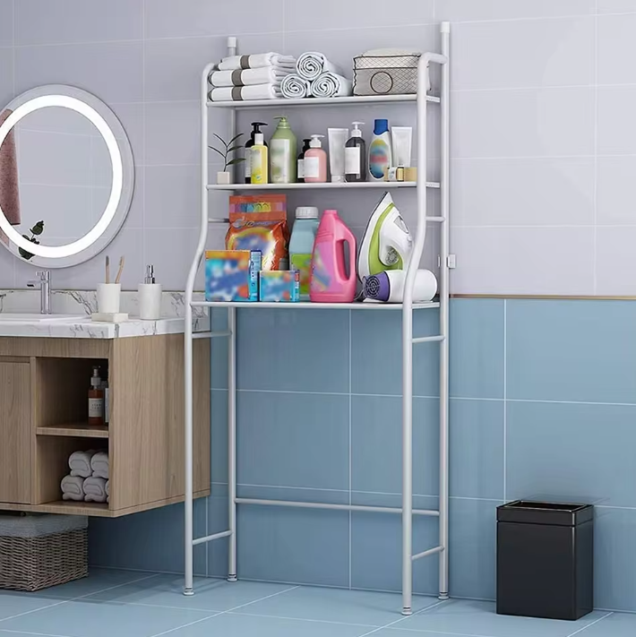 3-Laags Vrijstaand Toiletopbergrek – Badkamer Organisatie Rek