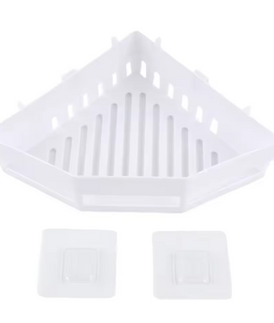 Driehoek Badkamer Hoekplank – Kunststof Douche Organizer