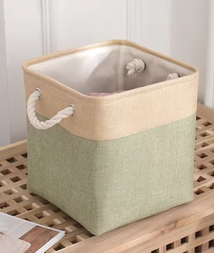 Linnen Opbergmand voor Wasgoed – Vierkante Wasmand met Grote Capaciteit