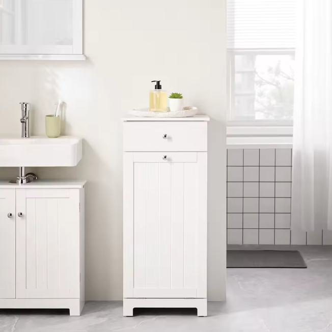 Wasmeubel met Uitklapbare Waszak en Lade – Compacte Waskast