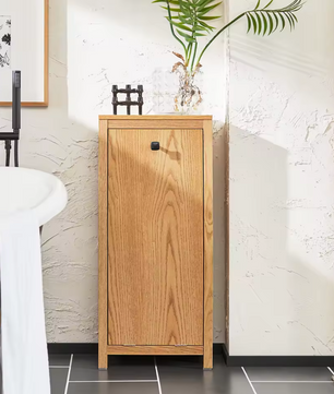 Wasmeubel met Uitklapbare Waszak – Smalle Waskast voor Badkamer