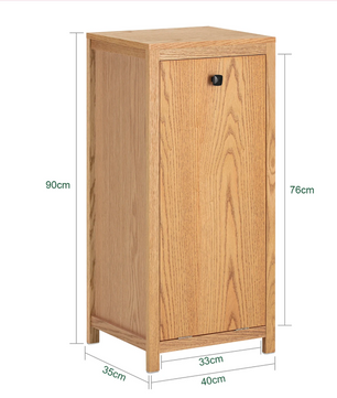 Wasmeubel met Uitklapbare Waszak – Smalle Waskast voor Badkamer