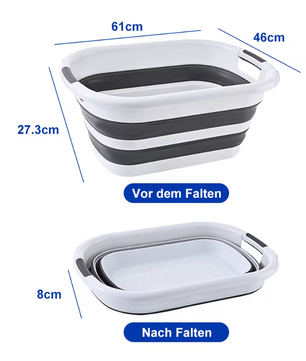 Opvouwbare Wasmand / Wasbak – Grote Inhoud, Compact en Draagbaar