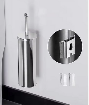 Wandgemonteerde Toiletborstel met Houder – Ronde Toiletreiniger