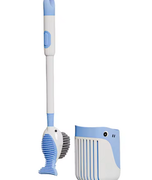 Wandtoiletborstel met Walvis Design – Met Houder en Doseerfunctie