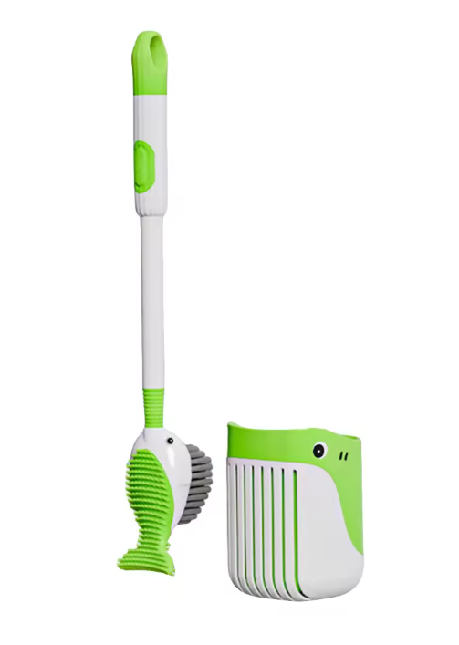 Wandtoiletborstel met Walvis Design – Met Houder en Doseerfunctie